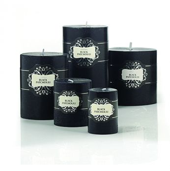 شموع مدورة black patchouli spring