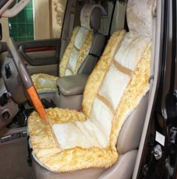 مقعد فرو لمقاعد السيارات لون بيج 