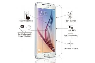 شاشة حماية Tempered Glass SAMSUNG S6 [5 قطع]