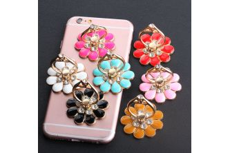 خاتم يد للجوالFlower Ring Holder - متعدد الالوان [5 قطع]