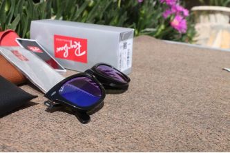 نظارة باطار شبه مربع Ray-Ban RB2140  - ازرق