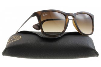 نظارة باطار مربع Ray-Ban  Sunglasses Matte Tortoise Frame - بني