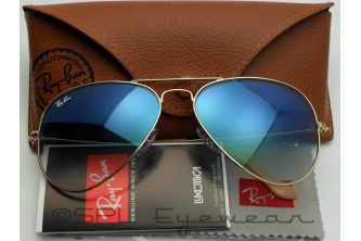 نظارة باطار افييتور Ray-Ban Sunglasses RB 3025  - ازرق