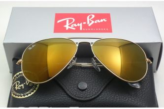 نظارة باطار افييتور Ray-Ban Sunglasses RB 3025  - زيتي
