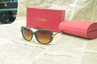  نظارة Cartier Panthere Wild ESW00053 Sunglasses - بني