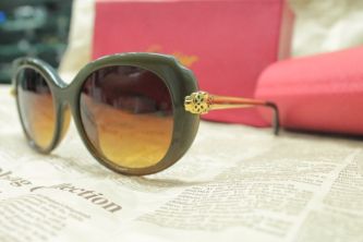  نظارة Cartier Panthere Wild ESW00053 Sunglasses - بني