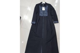 جلباب Alvina شتوي  - 38 - اسود 