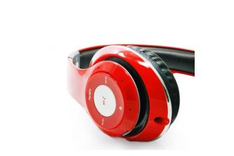 سماعات ستيريرو  (لاسلكي)  هيد فون  Stereo Headphone - احمر