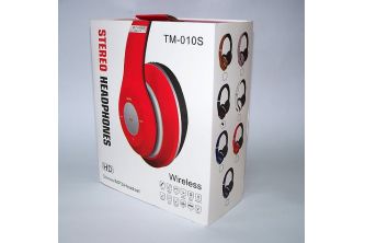 سماعات ستيريرو  (لاسلكي)  هيد فون  Stereo Headphone - احمر