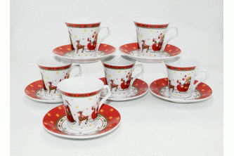 6 فناجين شاي كرسمس 33558