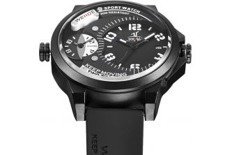  ساعة Weide  Black Army Military Quartz Sport Wrist Watch - Black