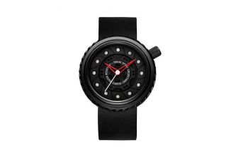 بريك ساعة عملية كاجوال رجال انالوج بعقارب مطاطي - M728-bk