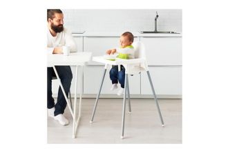  كرسي اكل للاطفال Ikea مع صينية اكل مع حزام
