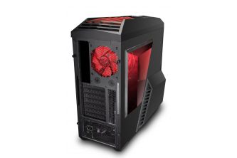 Zalman High Performance ATX Mid Tower Case - Red/Black Z11PLUS HF1