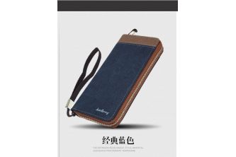 BAELLERRY Canvas Zipper Wallet Model CFB099