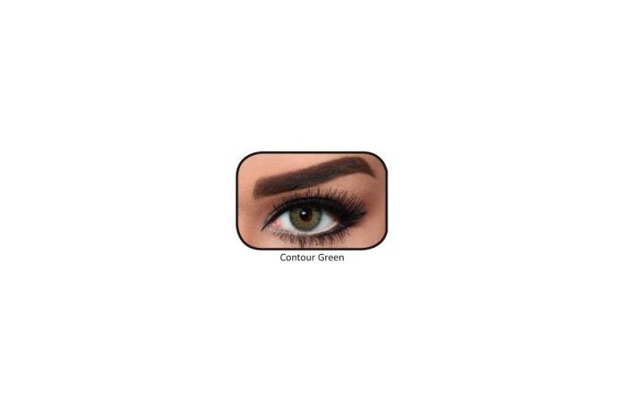 زوج عدسات لاصقة تجميلية من بيلا - contour green 