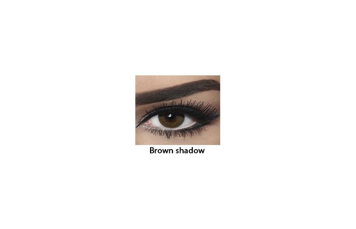 زوج عدسات لاصقة تجميلية من بيلا - brown shadow - بني