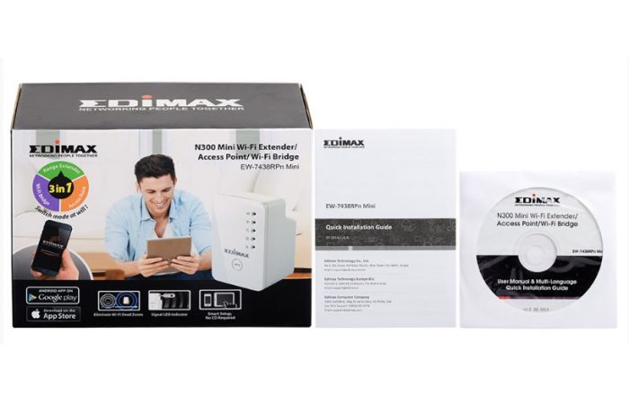  EDIMAX N300 Mini Wi-Fi Extender/Access Point/Wi-Fi Bridge