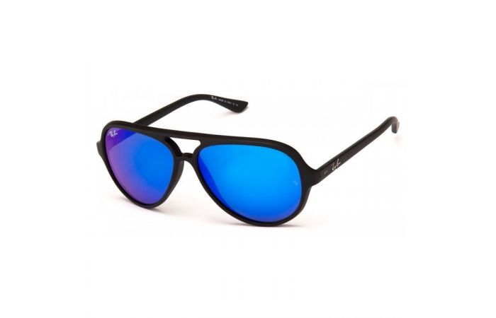 نظارة . ray ban  - ازرق . شكل الاطار دائري 