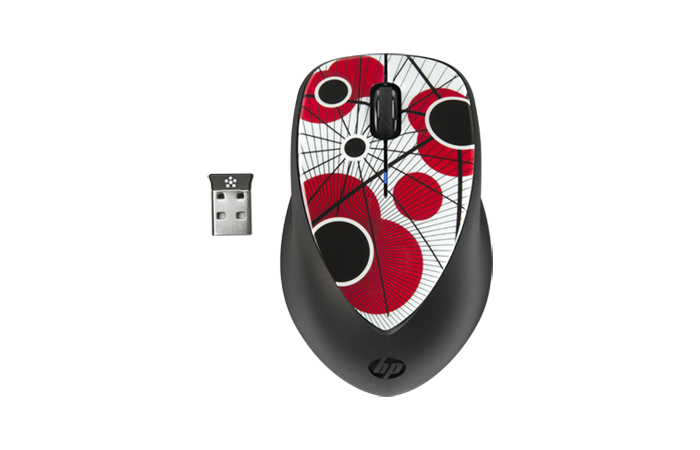 ماوس ليزر  Hp Wireless Mouse  X4000 - احمر وابيض