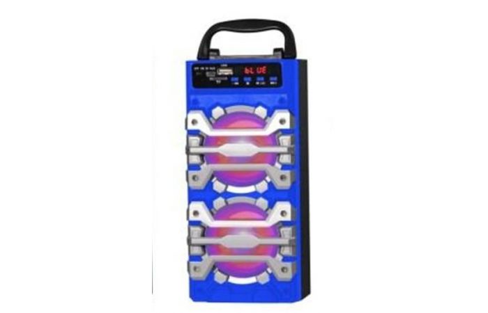 سماعات بلوتوث Portable Bluetooth Speaker QS-102  - ازرق