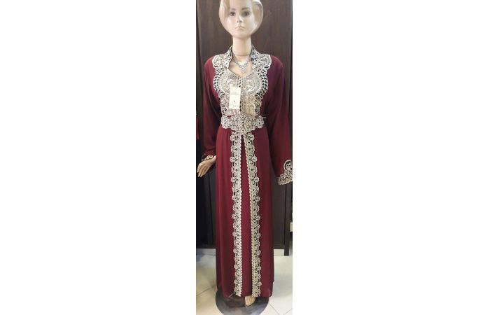 قفطان مغربي - S - خمري