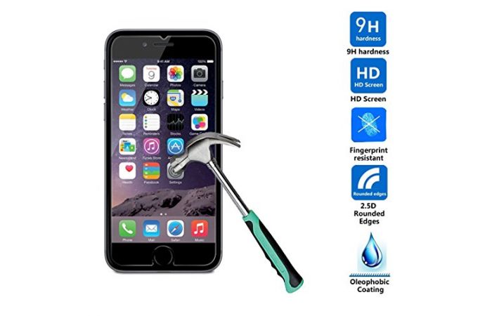 شاشة حماية XS PREMUIM Tempered Glass Iphone 6G [5 قطع]