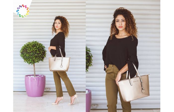 بلوزة ثلاث ارباع - S - اسود