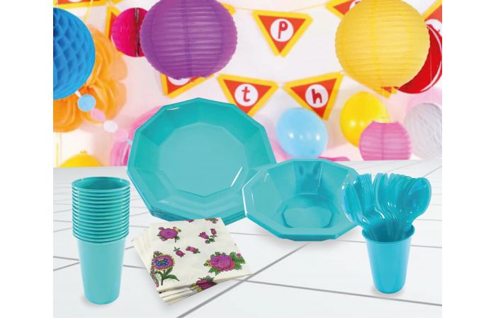 صحون وكاسات جولف تيتانيوم - فيروزي