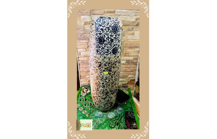 فازه برسمة الورود ,  حجم كبير 