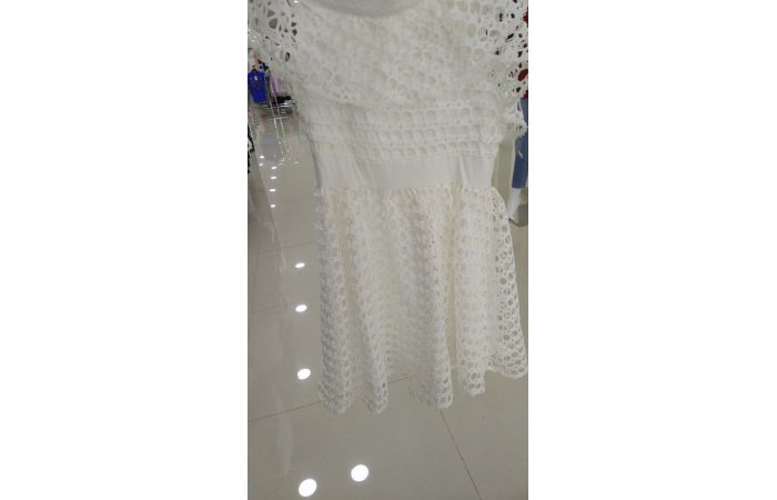 فستان نفاش - L - white