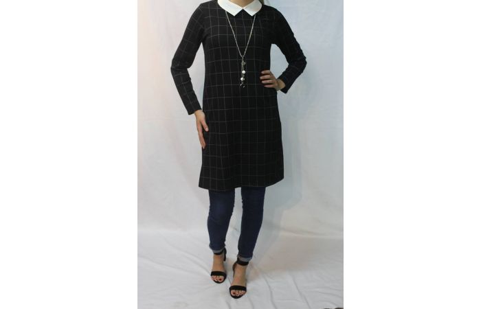 بلوزة طويلة - Xl - اسود
