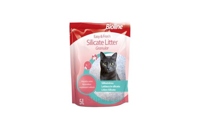 جل للقطط BIOLINE silicate litter 5L