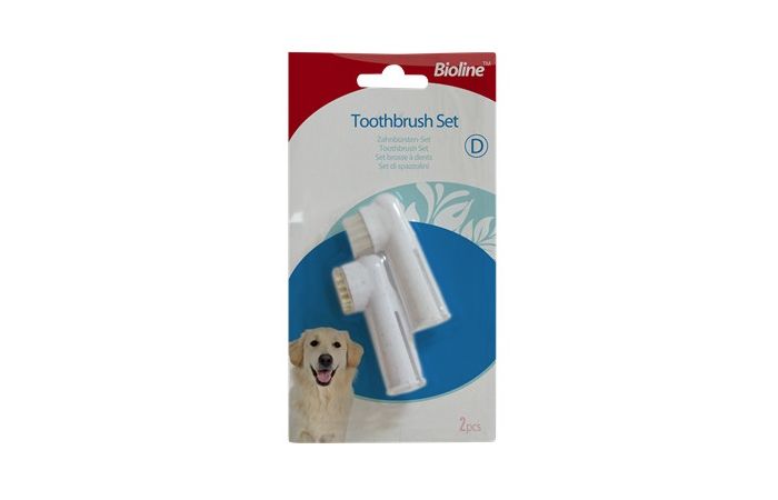 طقم فرشاة اسنان BIOLINE Finger Dish Brush Set Mature 