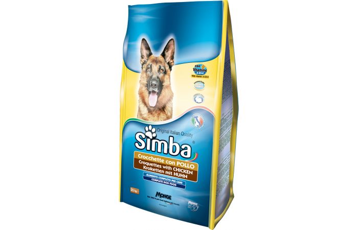 اكل كلاب ايطالي 20 كيلو Monge Simba - Food for dogs with chicken