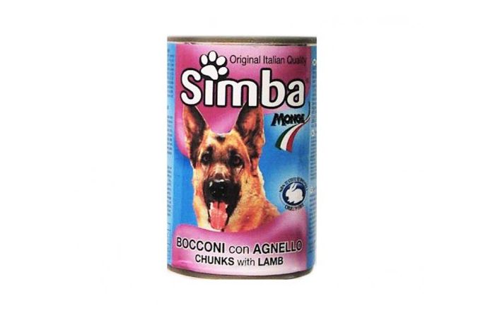 معلبات لحمة للكلاب Feed Simba Pieces with lamb for dogs doypack 415g