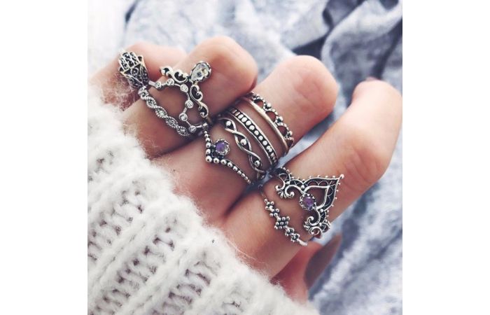 مجموعة خواتم  woman Bohemain   Alloy