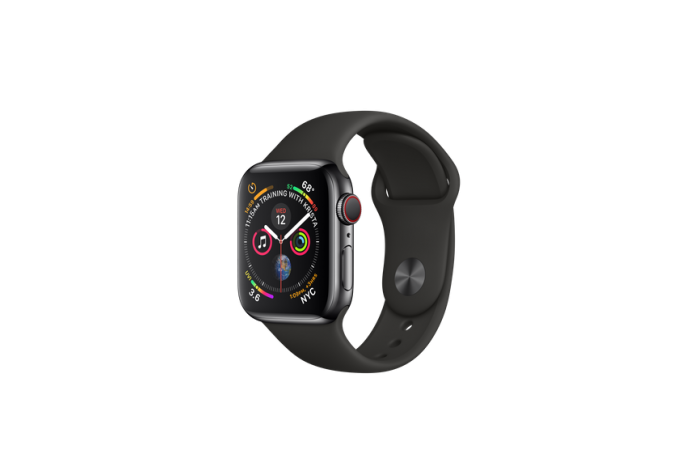 ابل واتش سيريس 4 apple watch series  - gold - ستانلس ستيل - black