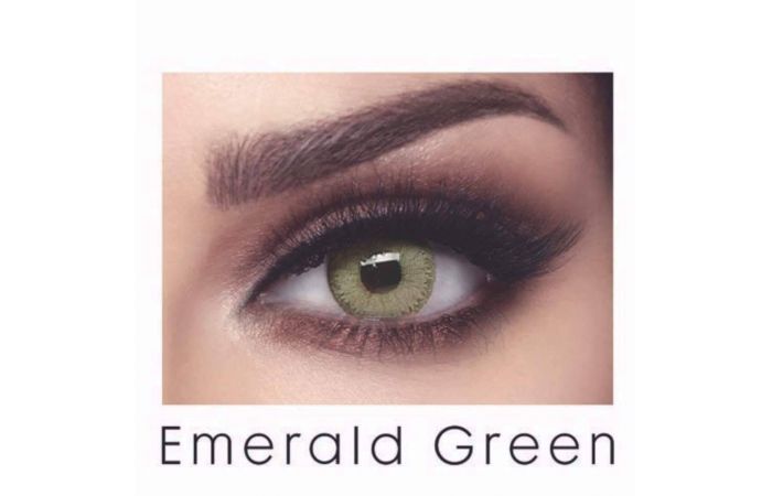 زوج عدسات لاصقة تجميلية من بيلا - elite emerald green