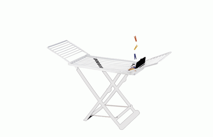 منشر غسيل بلاستيك ايطالي ابيض  (عند شراء ب 100