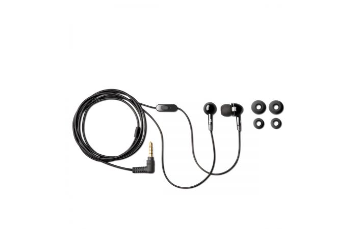 HP H1000 In Ear Headphones, Black - H2C23AA