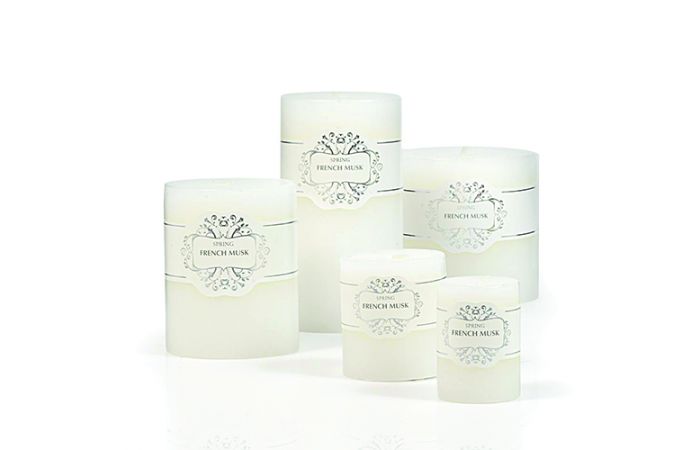 شموع مدور  vanilla kiss spring