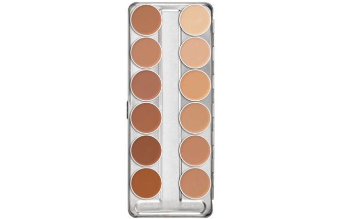 كربم اساس Kryolan Dermacolor Camouflage Cream Palette 12 Colors C